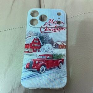 Apple Christmas Phone Case - Red and White